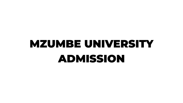 Mzumbe Online Admissions System 2026–2027 (MU)