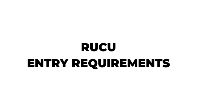 RUCU Entry requirements: Ruaha Catholic University 2026-2027