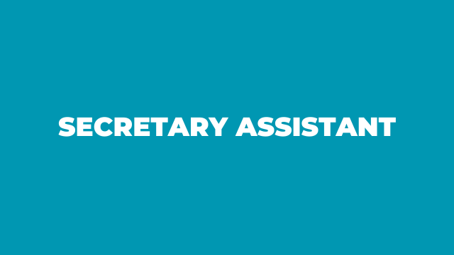 Secretary Assistant Jobs Description