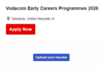 2025 Vodacom Early Careers Programmes – Tanzania