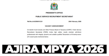 27 Vacants Posts Open at Cereals and Other Produce Board of Tanzania (COPBT)