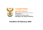 Deputy Director at CoGTA SA February 2026