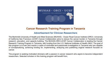 MUHAS–ORCI–UCSF Cancer Research Training Program