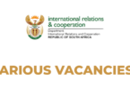 Vacancies Open at DIRCO February 2026