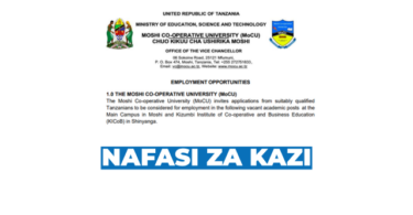 MoCU Vacancies 2026 – Moshi Co-operative University