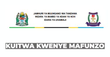 Immigration Officer Initial Training 2026 at the Tanzania Immigration Department