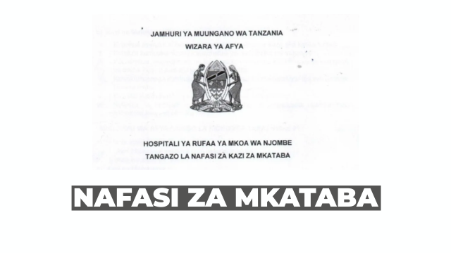 Njombe RRH Vacancies 2026