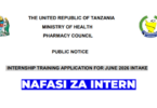 Pharmacy Council Tanzania Internship Intake June 2026