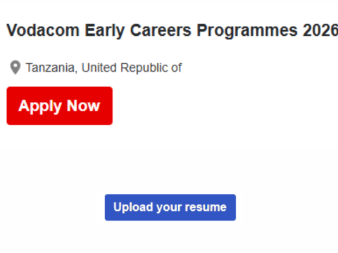 2025 Vodacom Early Careers Programmes – Tanzania