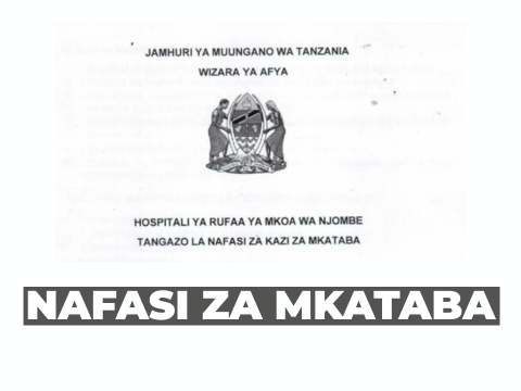 Njombe RRH Vacancies 2026